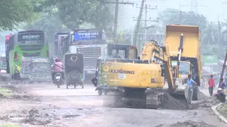 বন্যায় নোয়াখালীর দুইশো কিলোমিটার সড়ক ক্ষতিগ্রস্ত